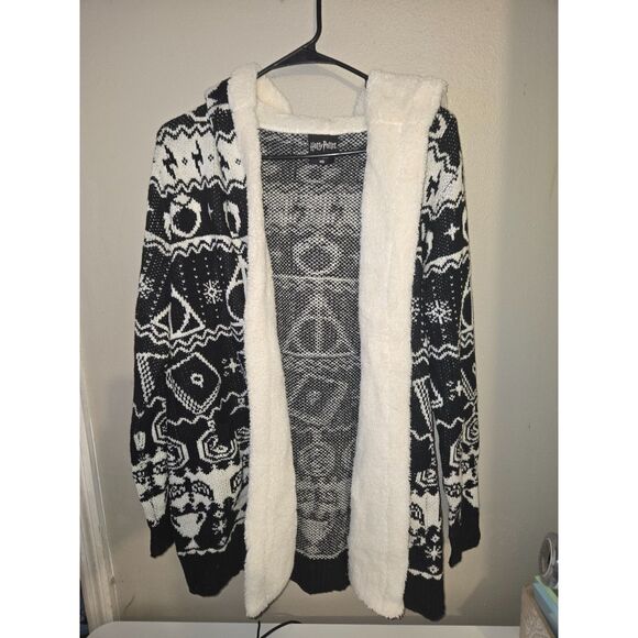 Warner Bros. Jackets & Blazers - Harry Potter Horcrux Sherpa Open Front Cardigan Hooded